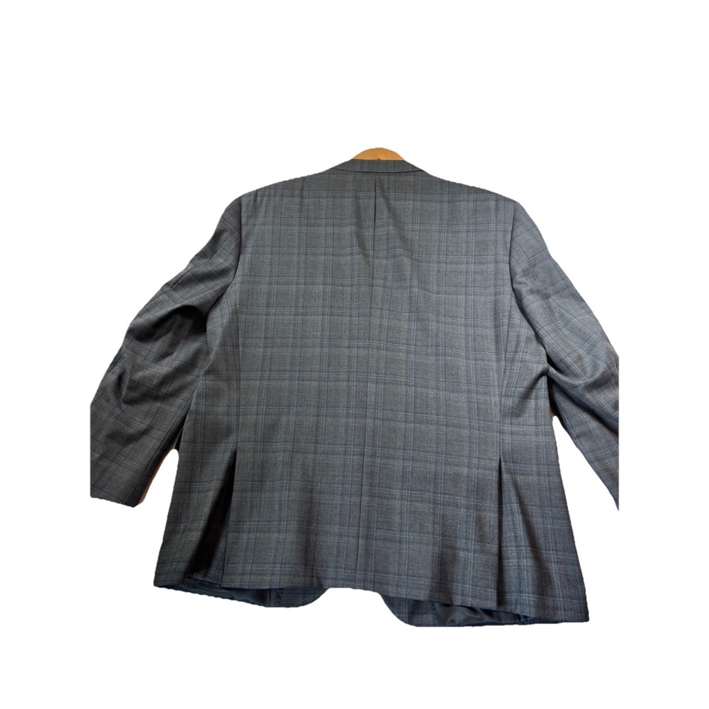 Peter Millar 48R 100% Wool Suit Gray Glen Plaid Jacket & Pants (39x28.5) Canada - Picture 8 of 16